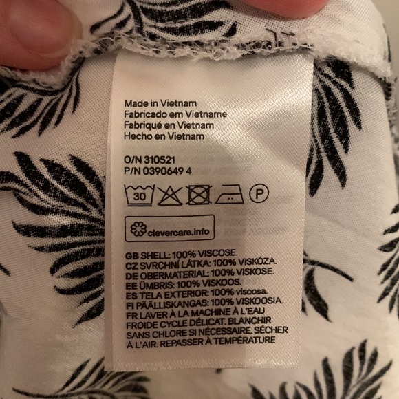 Back and white feather swing dress - Picture 6 of 7